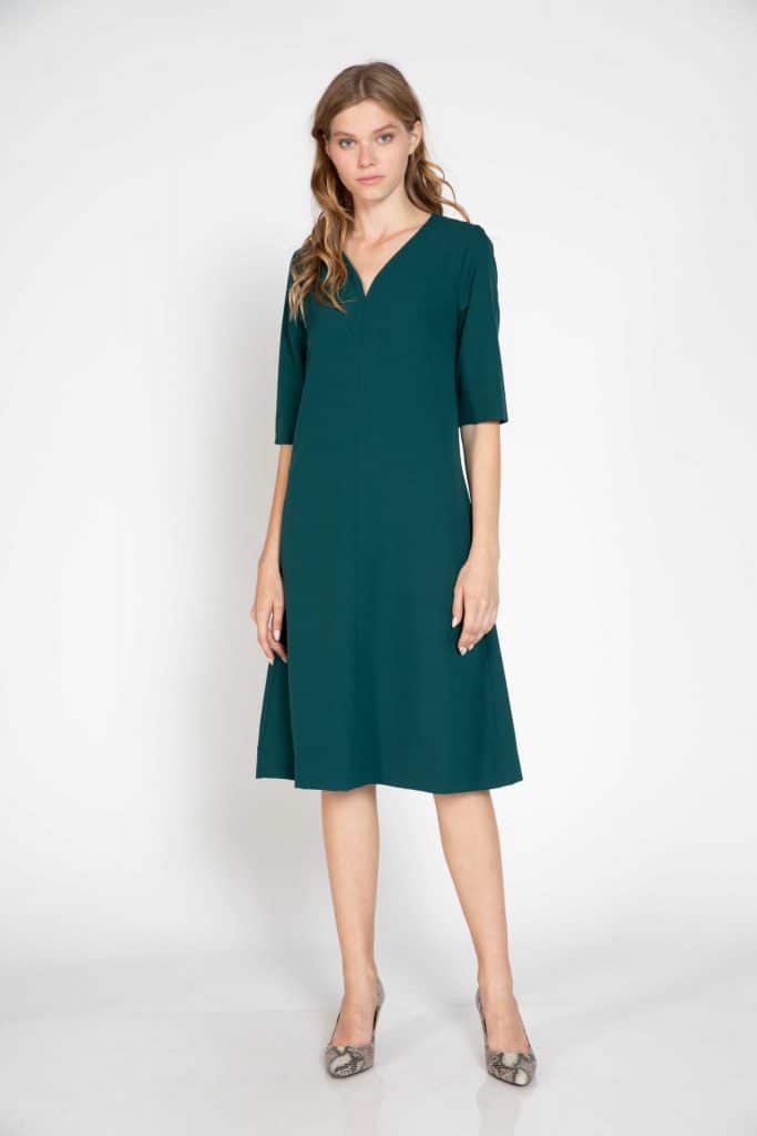 Dark green dress
