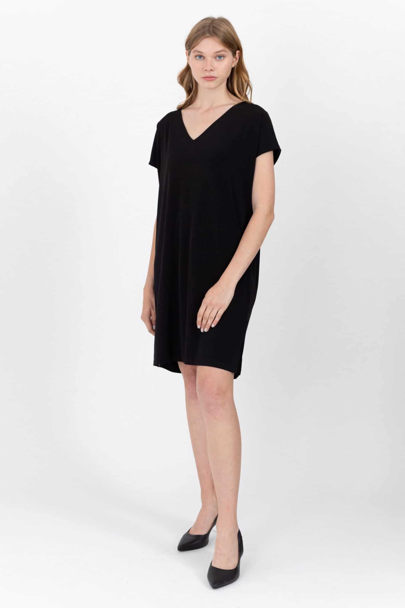 Modest Black Tunic Dress Scelle By Linda modest-black-tunic-dress-scelle-by-linda