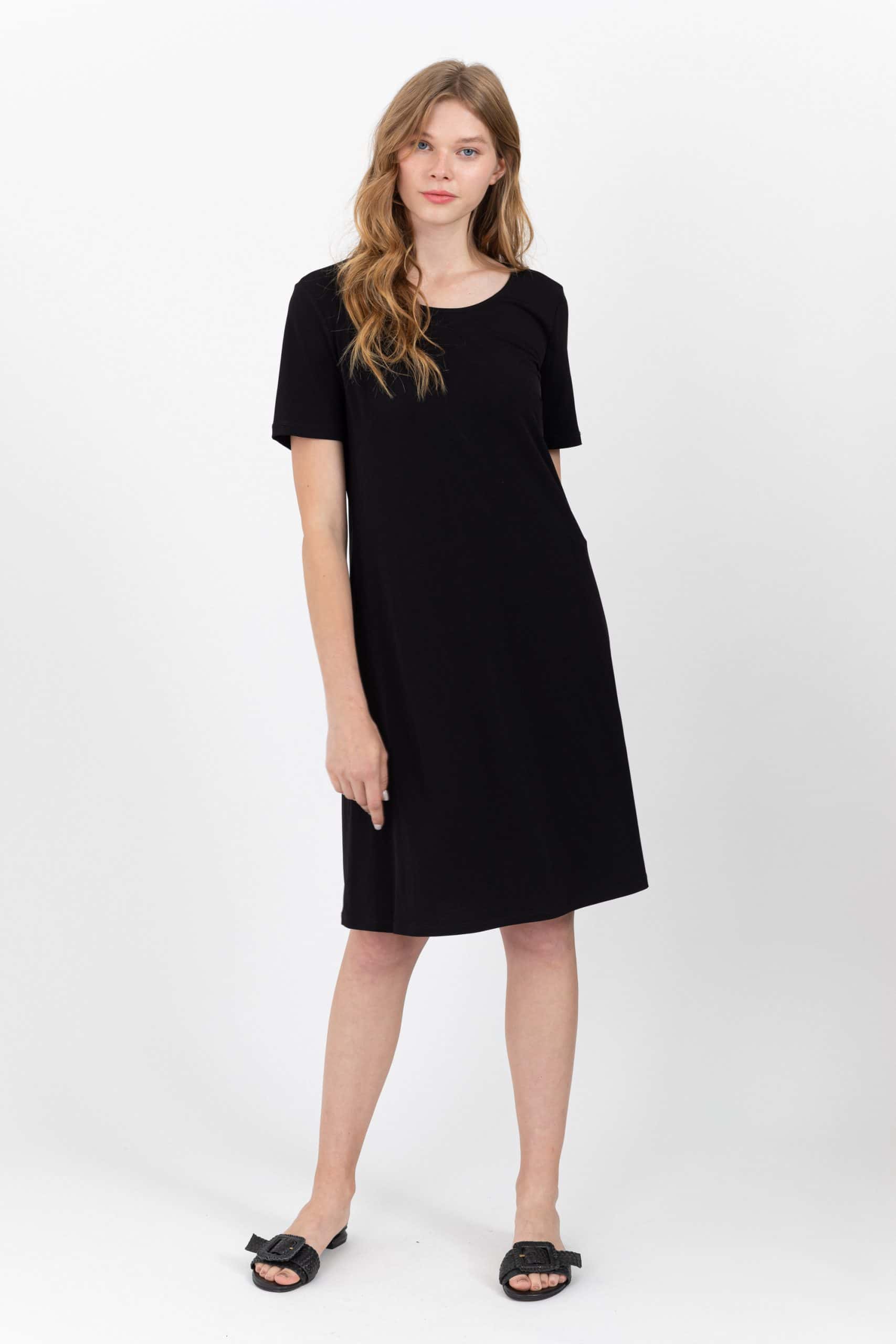 Black casual knee length - Scelle by Linda