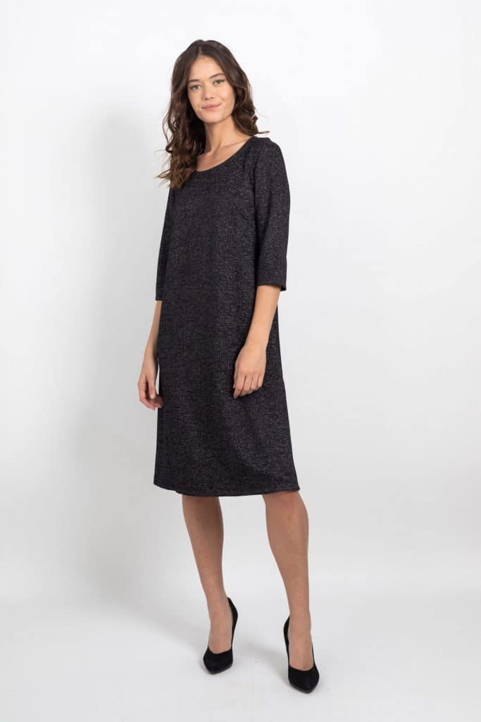 tznius formal dresses modest black dress,elbow sleeves,tznius,tsnius collection-christmas-dresses color-green