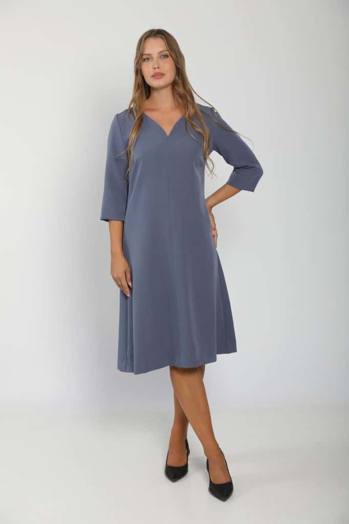 Minimalist purple dress